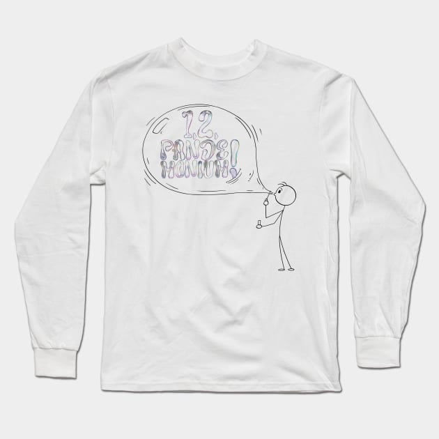 1, 2, Pandemonium! Long Sleeve T-Shirt by MusicMaker